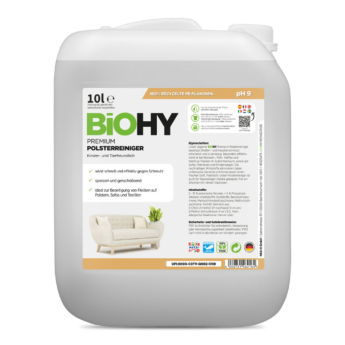 Premium upholstery cleaner, textile cleaner, upholstery cleaning agent, sofa cleaner
