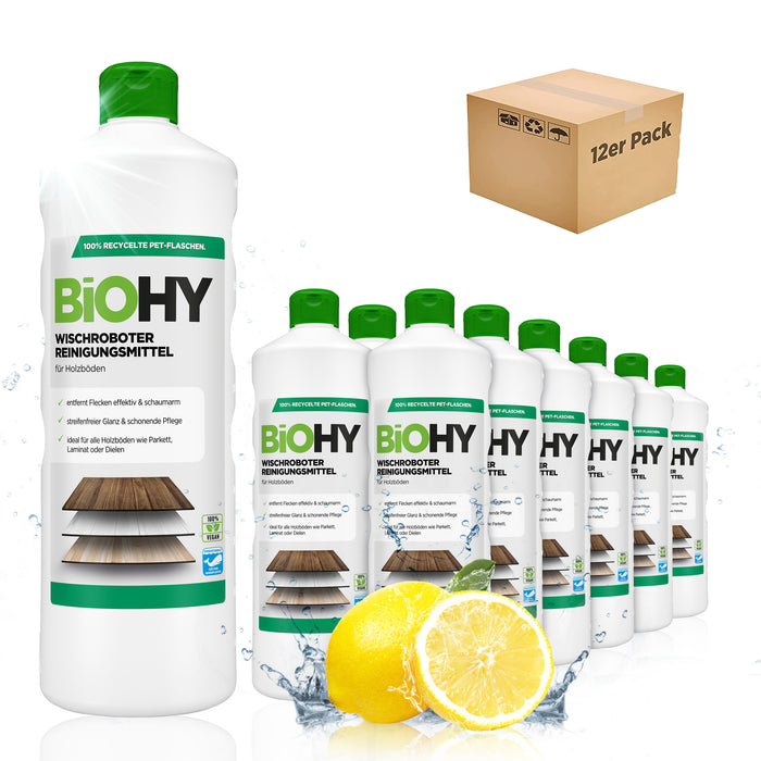BiOHY Wischroboter Reinigungsmittel für Holzböden, Bodenreiniger, Bio-Konzentrat, B2B