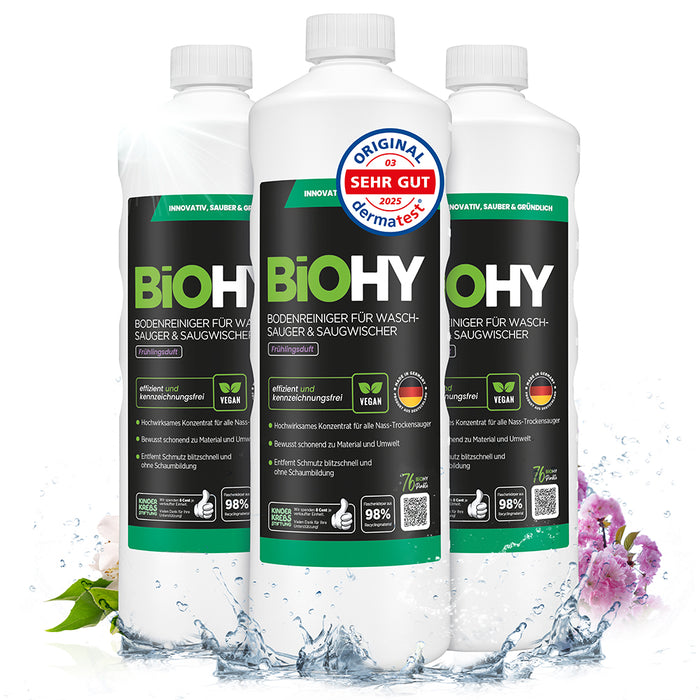 BiOHY Bodenreiniger für Waschsauger & Saugwischer mit Frühlingsduft