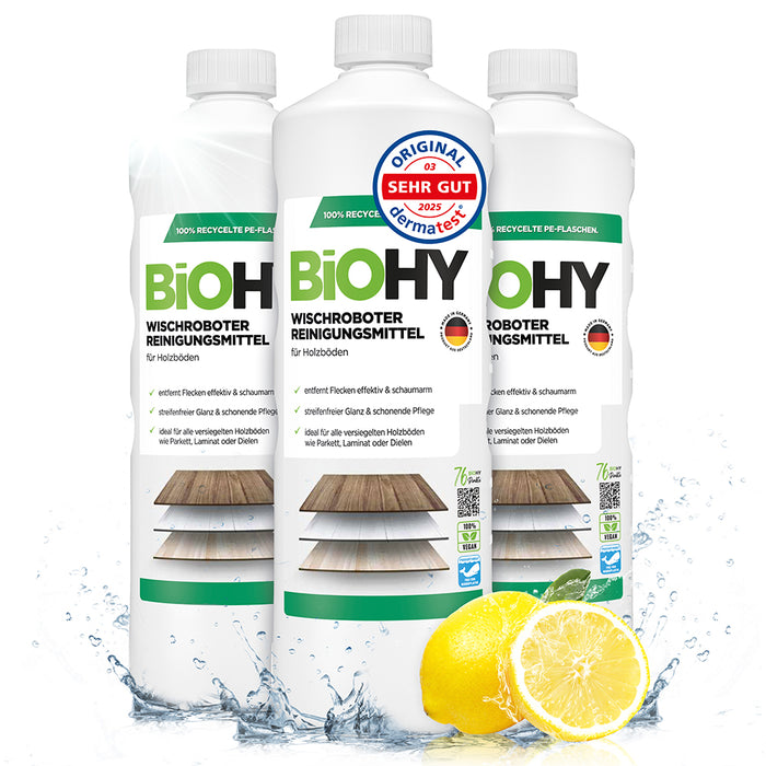 BiOHY Wischroboter Reinigungsmittel für Holzböden