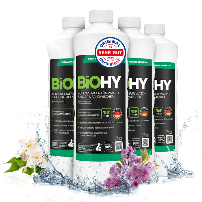 BiOHY Bodenreiniger für Waschsauger & Saugwischer mit Frühlingsduft