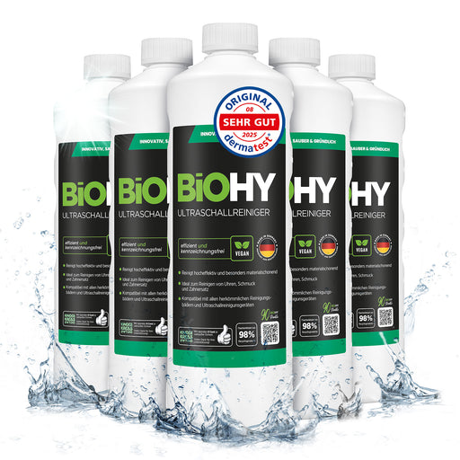 BiOHY Ultraschallreiniger 6er-Pack (6 x 1 Liter) – Vorratspack für Betriebe