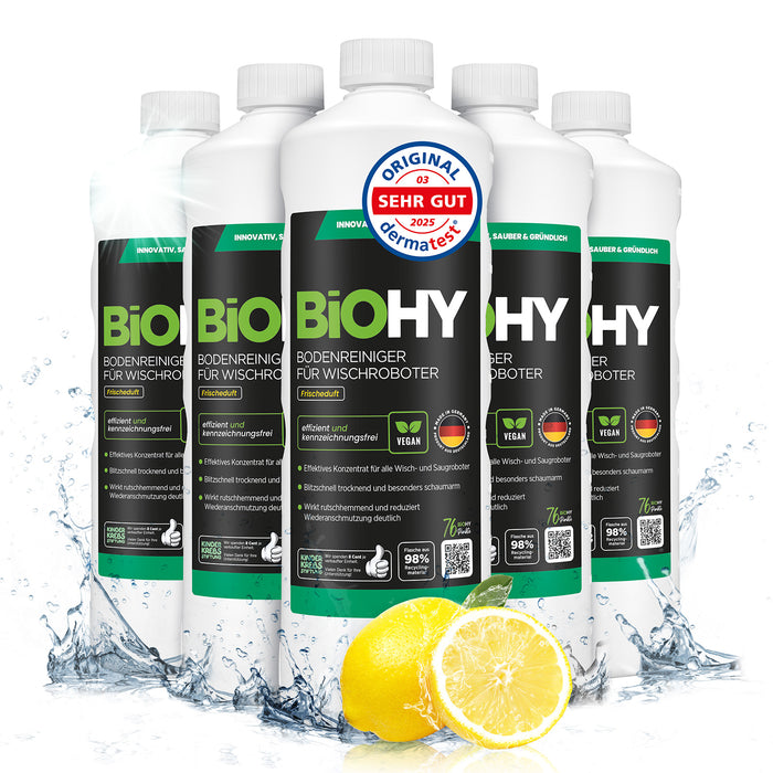 BiOHY Nettoyant sols pour robots de nettoyage, Nettoyant bio, Entretien des sols, Nettoyant sols non moussant