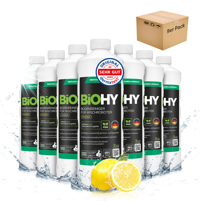 BiOHY Nettoyant sols pour robots de nettoyage, Nettoyant bio, Entretien des sols, Nettoyant sols non moussant