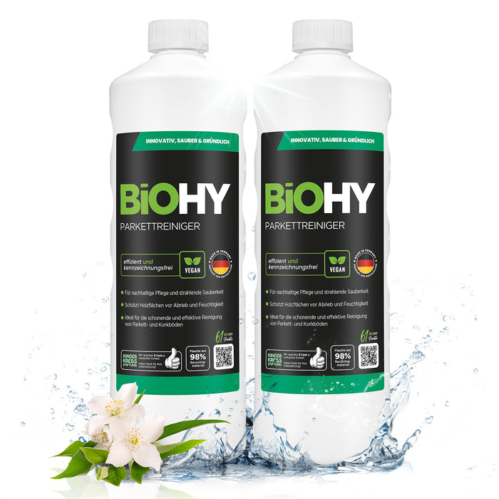 BiOHY Parkettreiniger – umweltfreundlich, vegan & Made in Germany (Produktflasche)