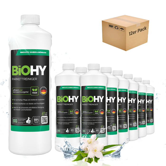 BiOHY Parkettreiniger – umweltfreundlich, vegan & Made in Germany (Nahaufnahme)