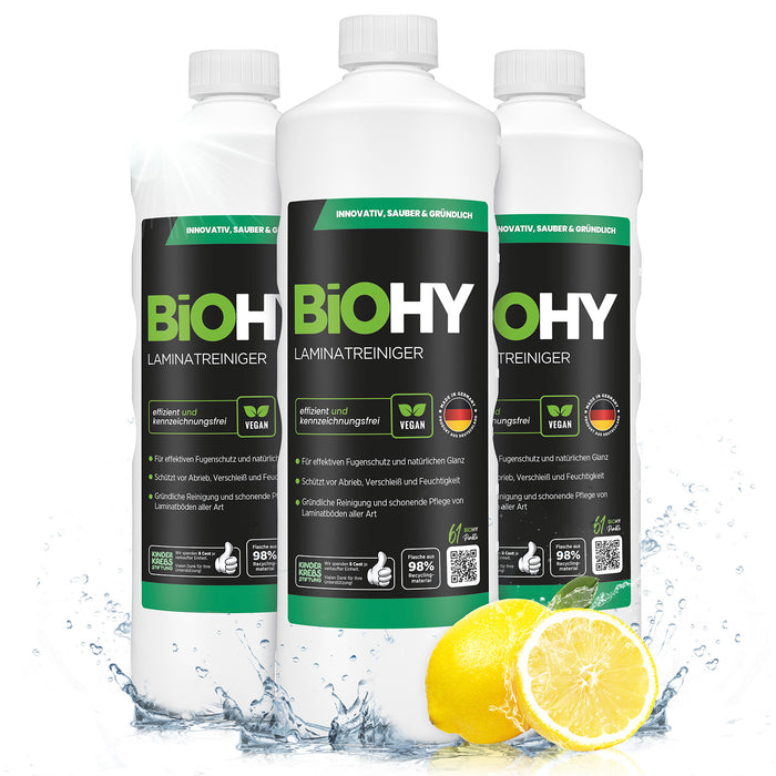 BiOHY Laminatreiniger – umweltfreundlich, vegan & Made in Germany (Anwendung)