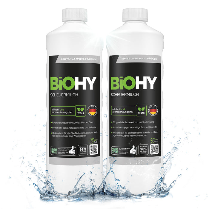 BiOHY Scheuermilch – umweltfreundlich, vegan & Made in Germany (Anwendung)