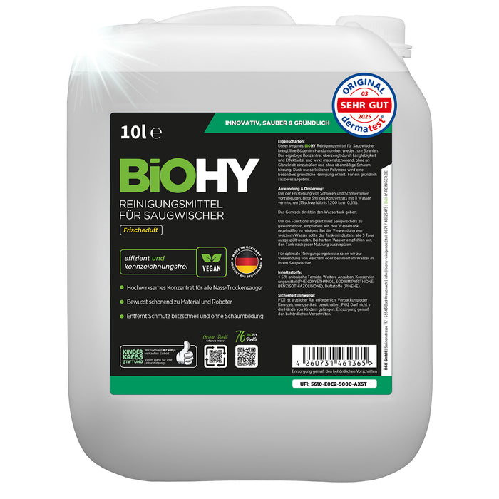 BiOHY Reinigungsmittel für Saugwischer