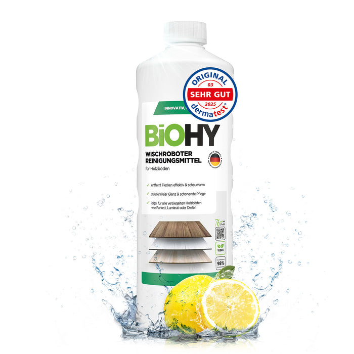 BiOHY Nettoyant pour robot d'essuyage, Nettoyant pour robot d'essuyage, Nettoyant pour sol non polluant, Bio concentré