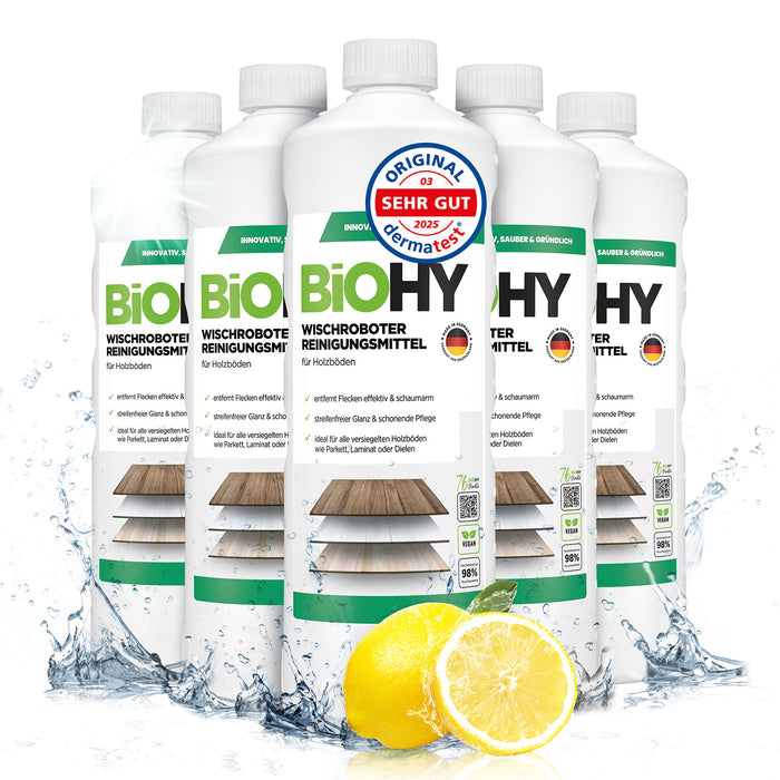 BiOHY Nettoyant pour robot d'essuyage, Nettoyant pour robot d'essuyage, Nettoyant pour sol non polluant, Bio concentré