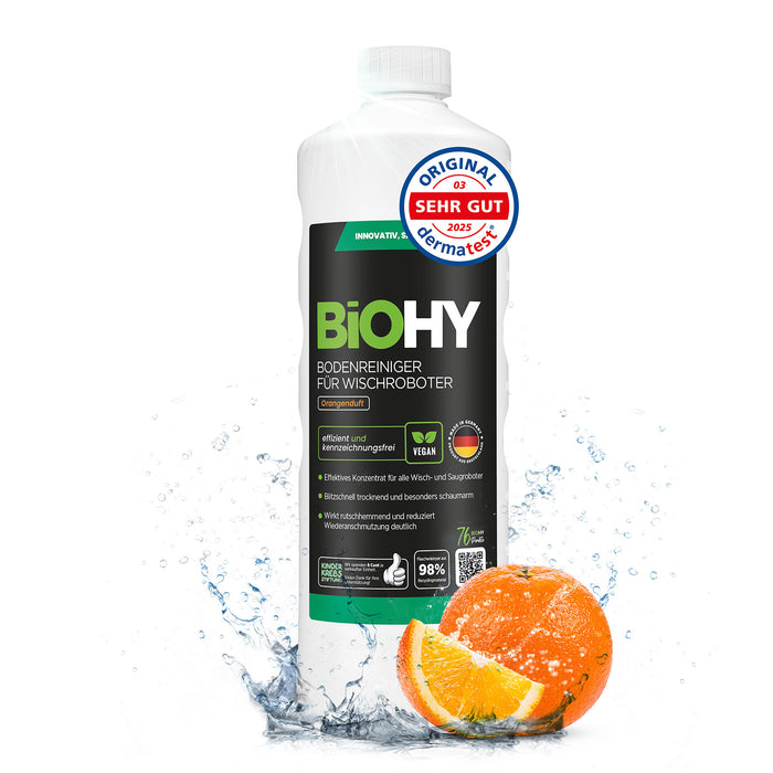 BiOHY Nettoyant sols pour robots de nettoyage, Nettoyant bio, Entretien des sols, Nettoyant sols non moussant