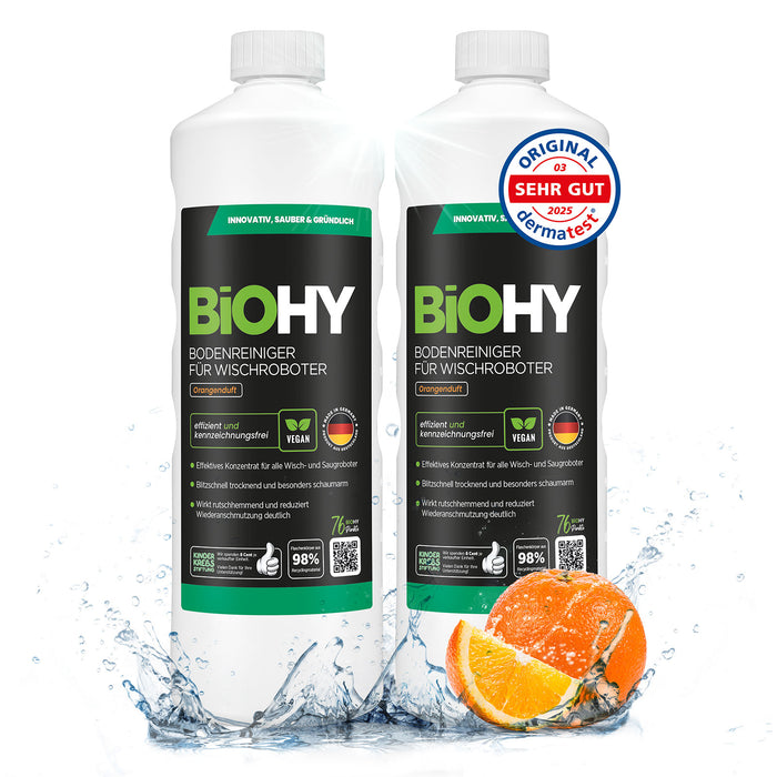 BiOHY Nettoyant sols pour robots de nettoyage, Nettoyant bio, Entretien des sols, Nettoyant sols non moussant