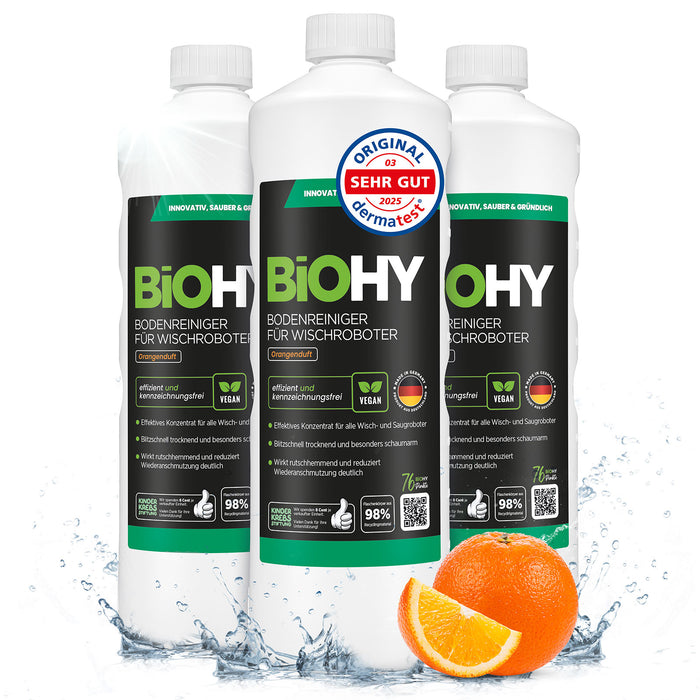 BiOHY Nettoyant sols pour robots de nettoyage, Nettoyant bio, Entretien des sols, Nettoyant sols non moussant