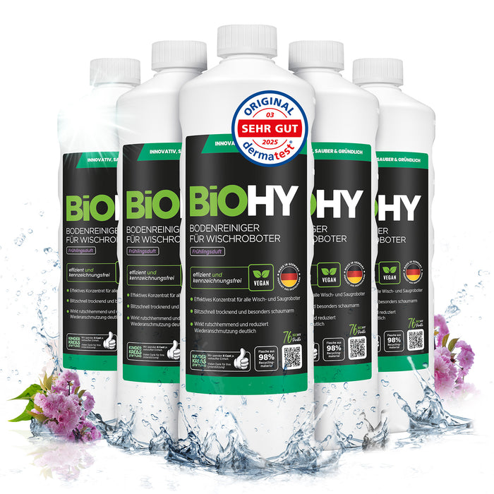 BiOHY Nettoyant sols pour robots de nettoyage, Nettoyant bio, Entretien des sols, Nettoyant sols non moussant
