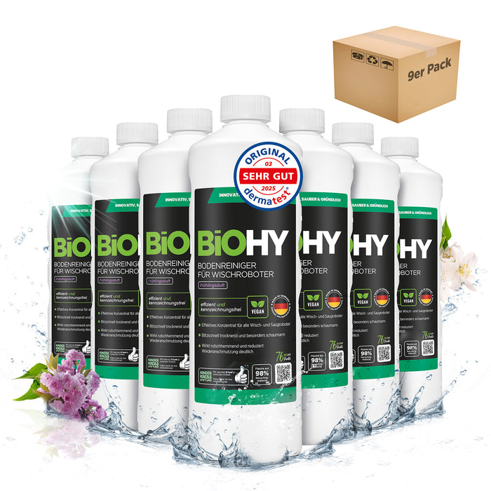 BiOHY Nettoyant sols pour robots de nettoyage, Nettoyant bio, Entretien des sols, Nettoyant sols non moussant