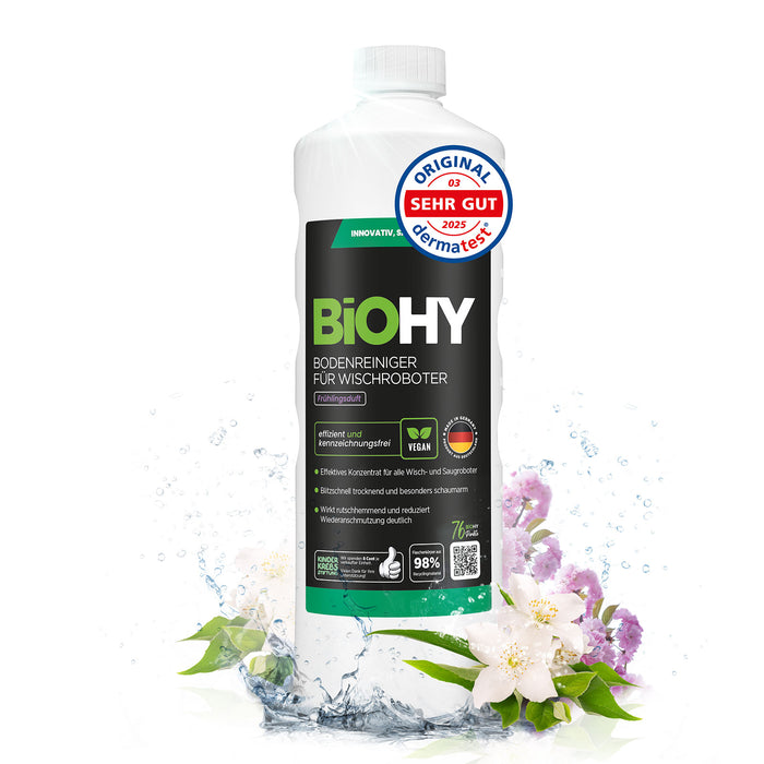 BiOHY Nettoyant sols pour robots de nettoyage, Nettoyant bio, Entretien des sols, Nettoyant sols non moussant