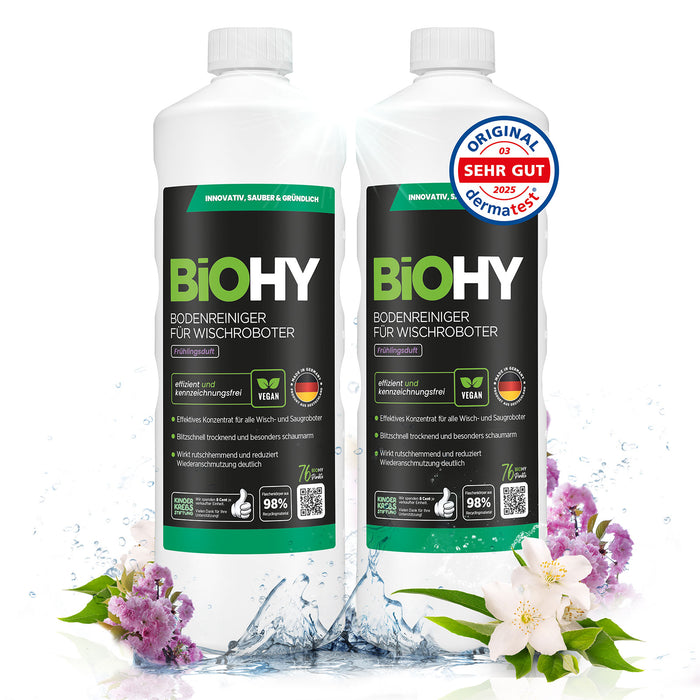 BiOHY Nettoyant sols pour robots de nettoyage, Nettoyant bio, Entretien des sols, Nettoyant sols non moussant