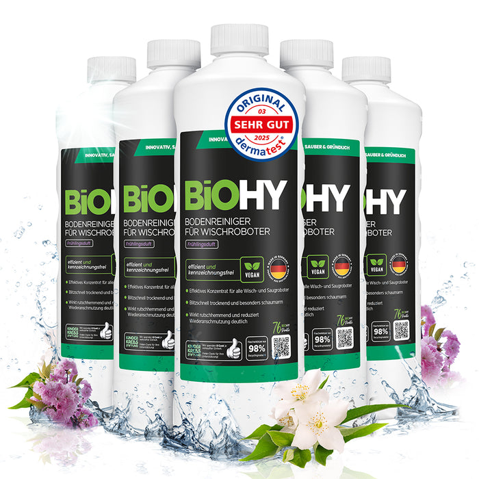 BiOHY Nettoyant sols pour robots de nettoyage, Nettoyant bio, Entretien des sols, Nettoyant sols non moussant