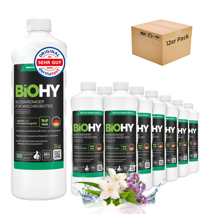 BiOHY Nettoyant sols pour robots de nettoyage, Nettoyant bio, Entretien des sols, Nettoyant sols non moussant
