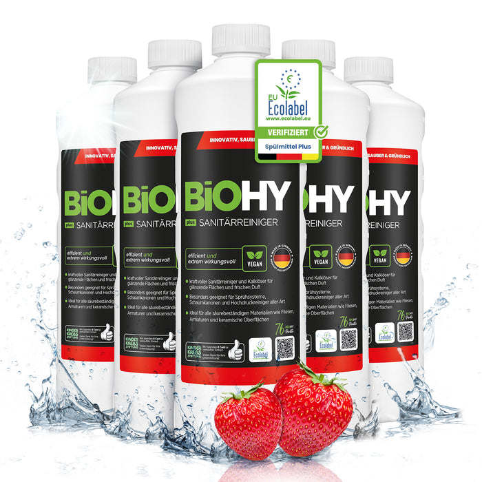 BiOHY Sanitärreiniger Plus – gegen Kalk & Urinstein, hygienisch & vegan (Vorteile auf einen Blick)