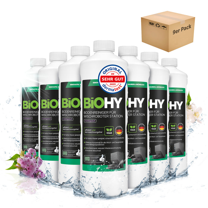 BiOHY Bodenreiniger für Wischroboter Station mit Frischeduft