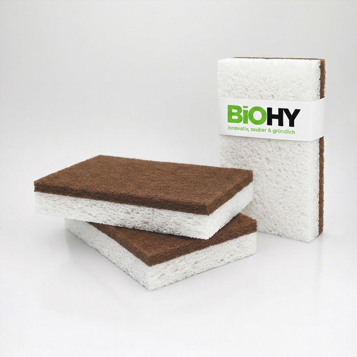 BiOHY esponjas de coco, esponja lavavajillas, esponja de cocina, esponja de limpieza