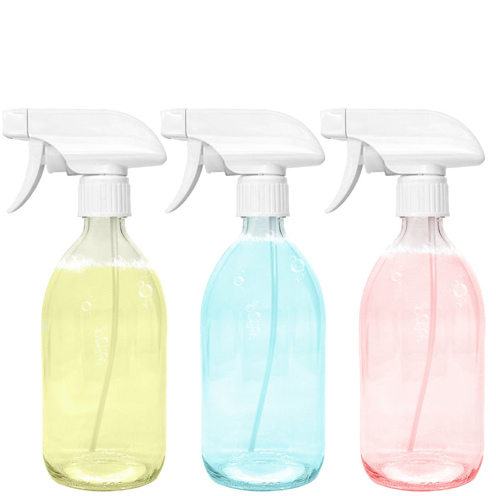 BiOHY Glas Sprühflasche 500 ml, Glasflasche, Pumpsprühflasche, Handsprüher