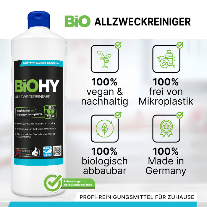 Detergente multiuso BiOHY, detergente multiuso, detergente universale, concentrato organico, B2B