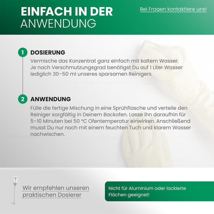 BiOHY limpiador de hornos, limpiador de hornos, desengrasante, concentrado, B2B