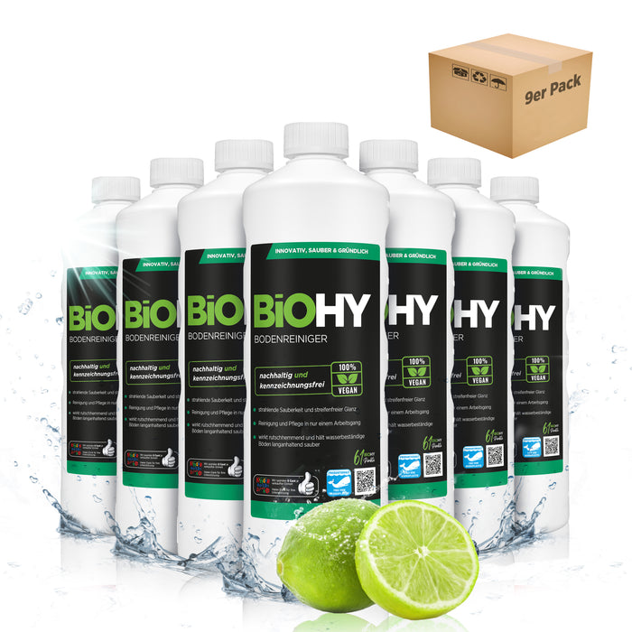 BiOHY Bodenreiniger, Fußbodenreiniger, Nicht schäumender Bodenreiniger, Bio-Konzentrat