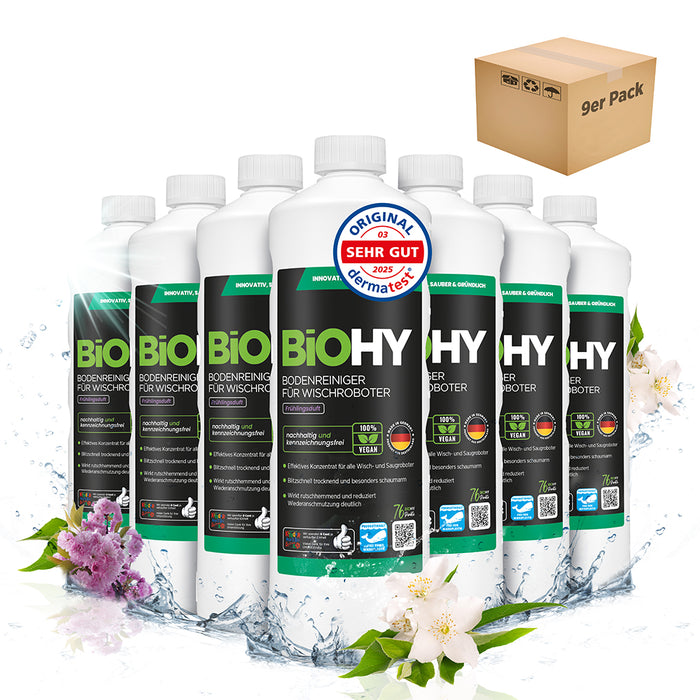 BiOHY Bodenreiniger für Wischroboter mit Frühlingsduft