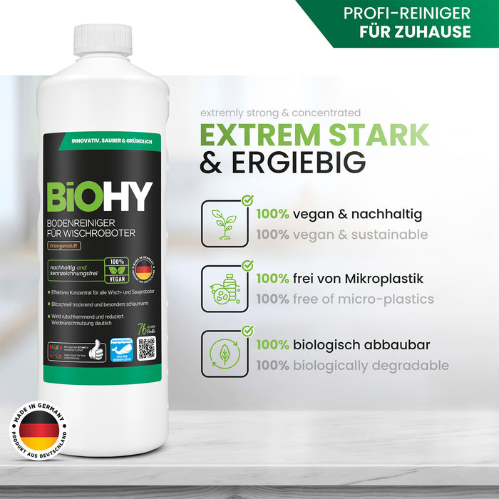 BiOHY Bodenreiniger für Wischroboter mit Orangenduft