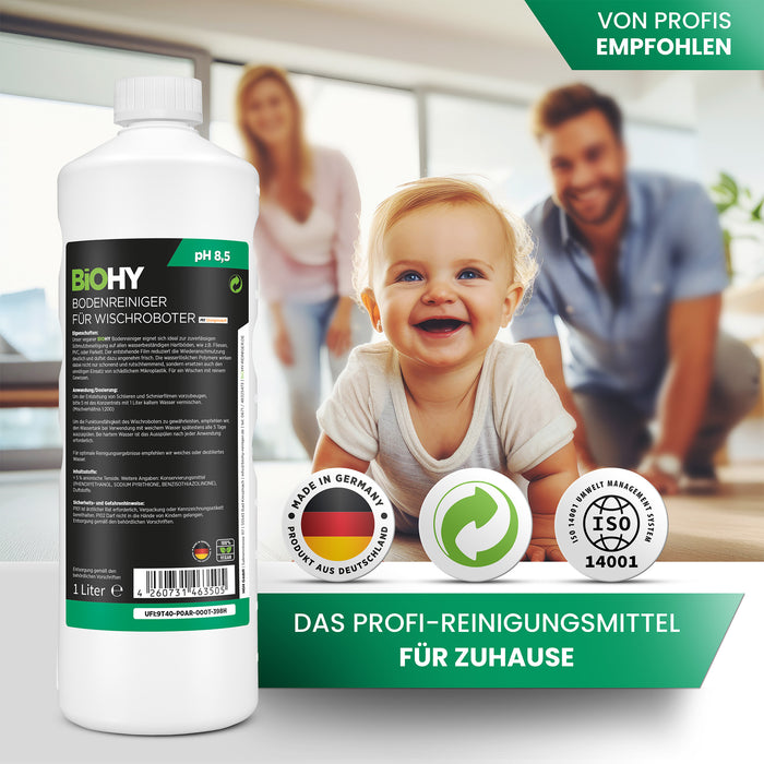 BiOHY Nettoyant sols pour robots de nettoyage, Nettoyant bio, Entretien des sols, Nettoyant sols non moussant