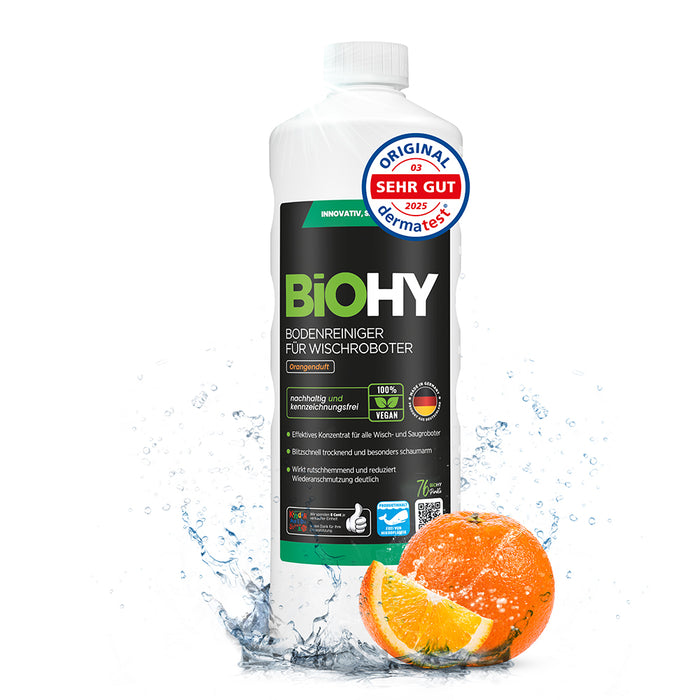 BiOHY Bodenreiniger für Wischroboter mit Orangenduft
