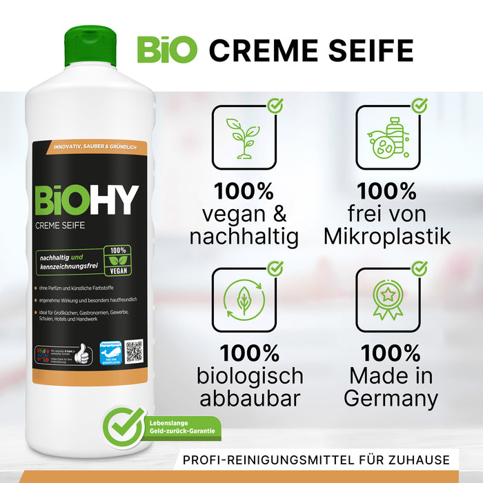 BiOHY Creme Seife, Hautfreundlich und phosphatfrei, B2B