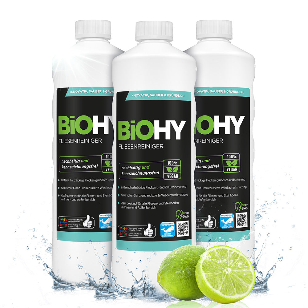 BiOHY Fliesenreiniger, Fliesenbodenreiniger, Fliesenöl, Fliesen Reiniger