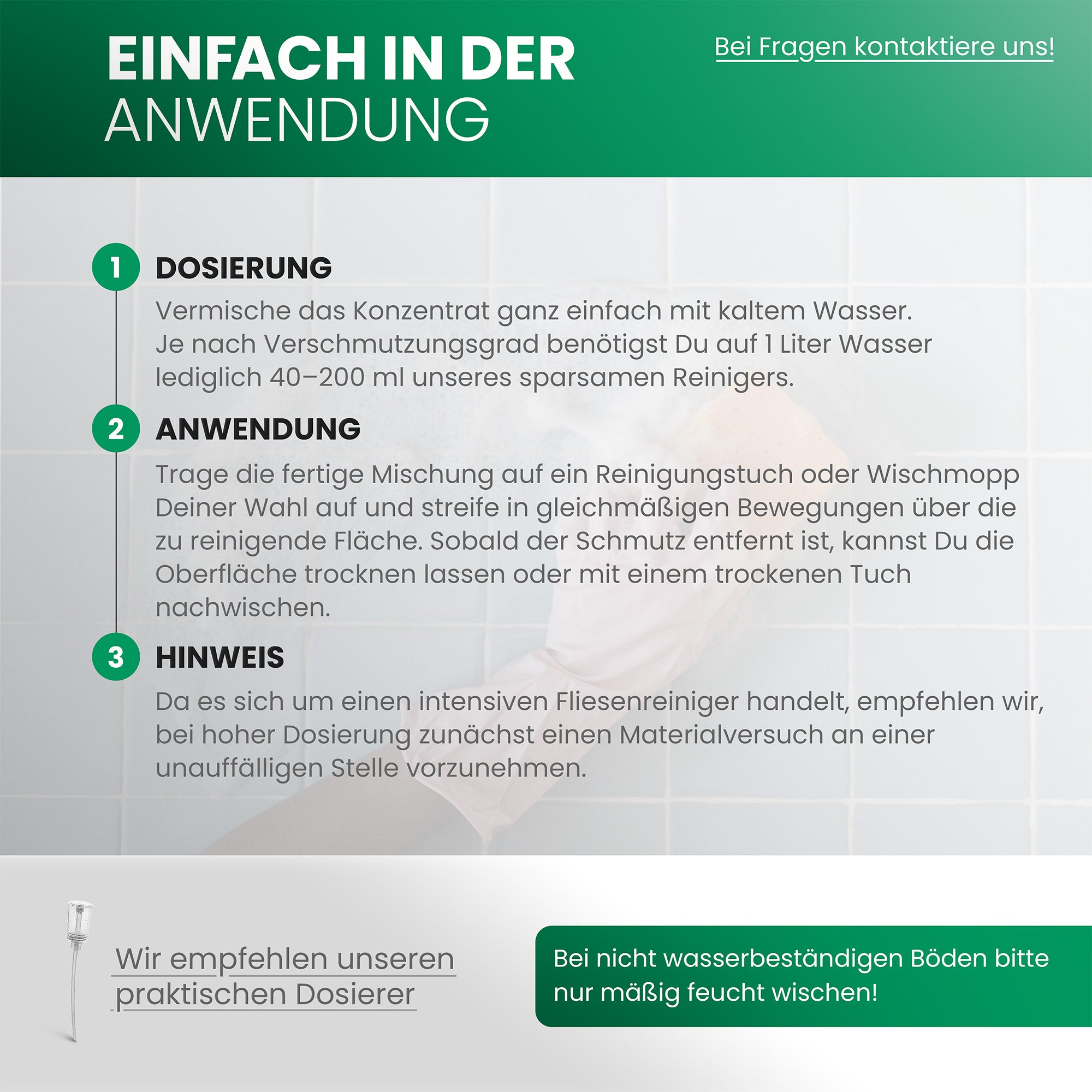 BiOHY Fliesenreiniger, Fliesenbodenreiniger, Fliesenöl, Fliesen Reiniger