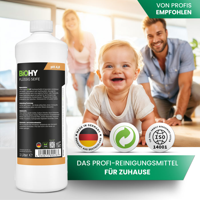 BiOHY Flüssig Seife – umweltfreundlich, vegan & Made in Germany (Gebindegröße)