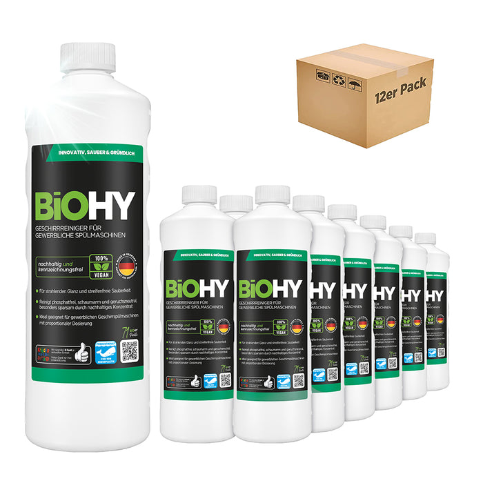 BiOHY détergent pour la vaisselle, liquide vaisselle, concentré bio
