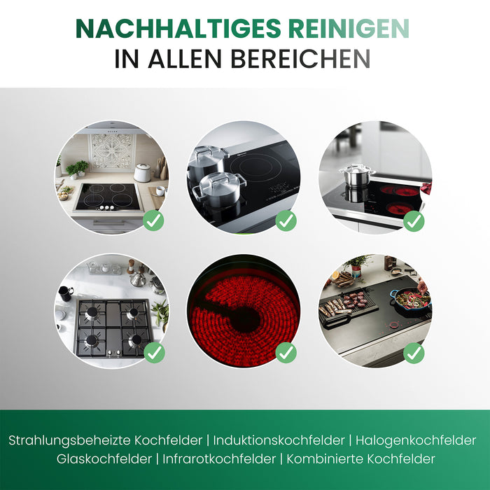 BiOHY nettoyant vitrocéramique pour table de cuisson, nettoyant pour table de cuisson, nettoyant vitrocéramique, concentré, B2B