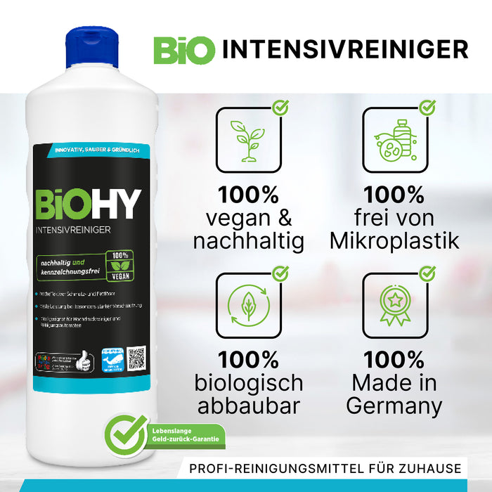 Detergente intensivo BiOHY, detergente industriale, detergente universale, concentrato organico, B2B