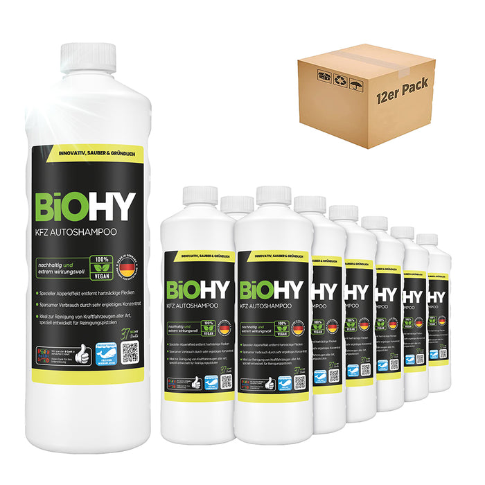BiOHY shampooing pour voiture, produit de lavage pour voiture, shampooing pour voiture, nettoyant moussant