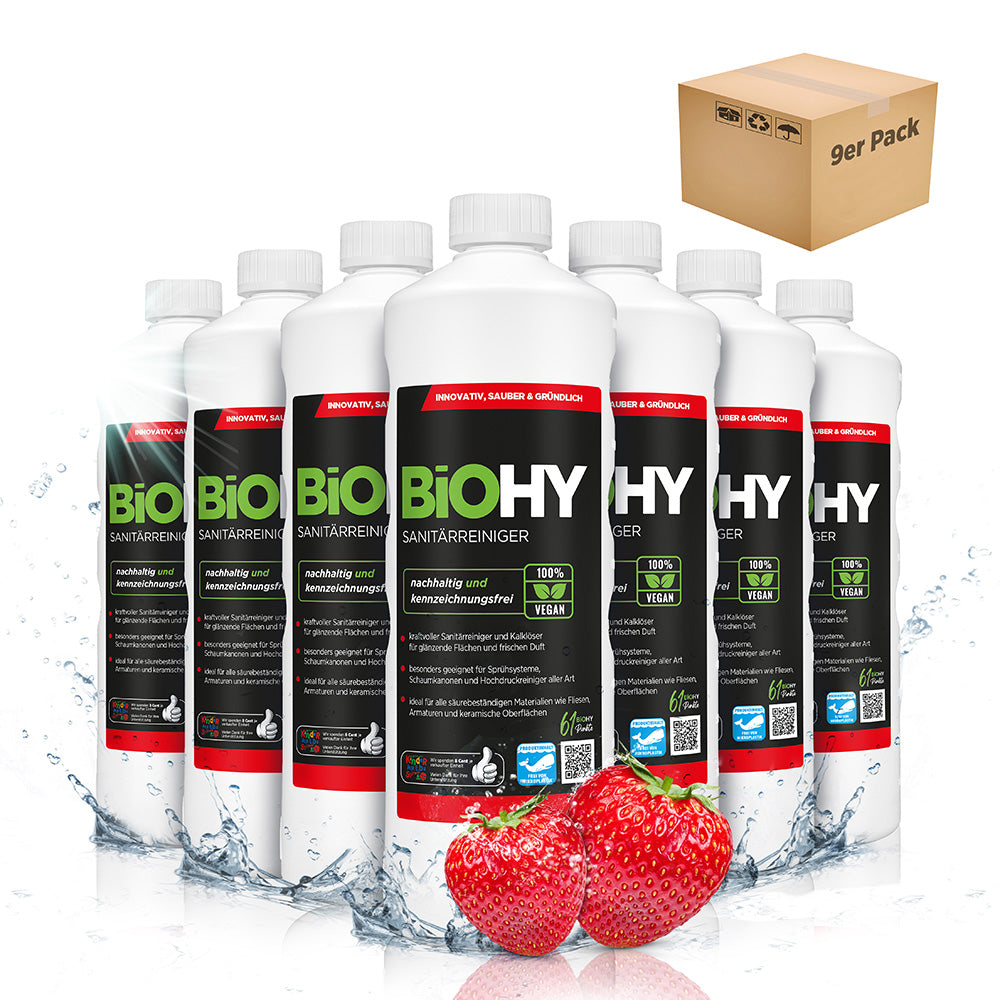 BiOHY sanitary cleaner, bathroom cleaner, limescale remover, bathroom cleaner