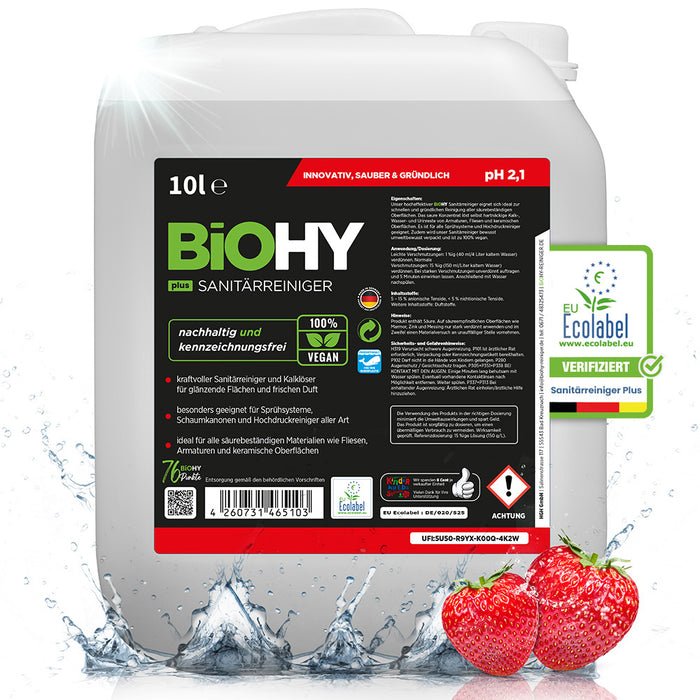 BiOHY nettoyant sanitaire, nettoyant salle de bain, détartrant, nettoyant salle de bain