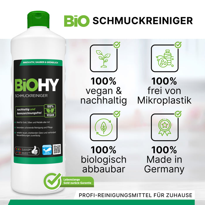 BiOHY Schmuckreiniger, Edelmetallreiniger, Schmuckreiniger, Bio-Konzentrat, B2B
