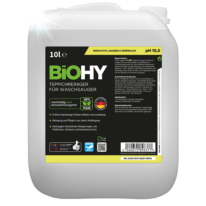 BiOHY Teppichreiniger für Waschsauger