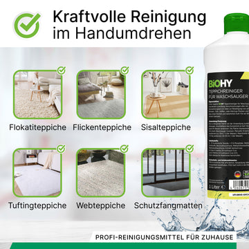 BiOHY Teppichreiniger für Waschsauger 10L (B2B)