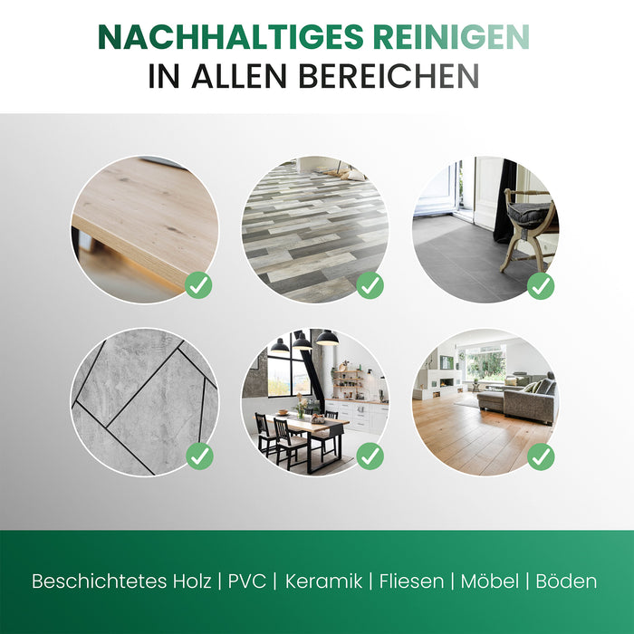 Juego de frascos de vidrio BiOHY con pastillas limpiadoras universales, agente limpiador, pastillas limpiadoras, pastillas limpiadoras multiusos