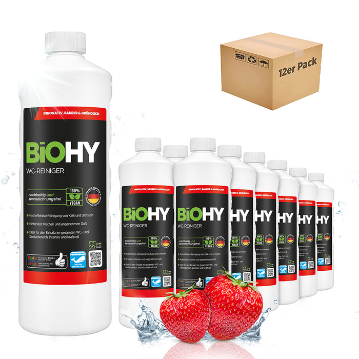 BiOHY nettoyant pour WC, nettoyant pour toilettes, nettoyant pour toilettes, rafraîchissant pour WC